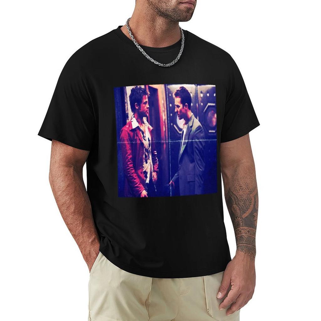 Fight Club Pop Art Tshirt Simple Casual Short Sleeve Tee