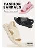 Damen Sommer Hollow Peep-Toe Sandalen mit weicher Polyurethan-Sohle - Bequem für Mütter und Damen