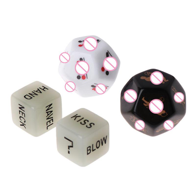 4pcs/set Sides Sex Funny Dice Game Toy Set Adult Couple Bachelor Party Gift Love