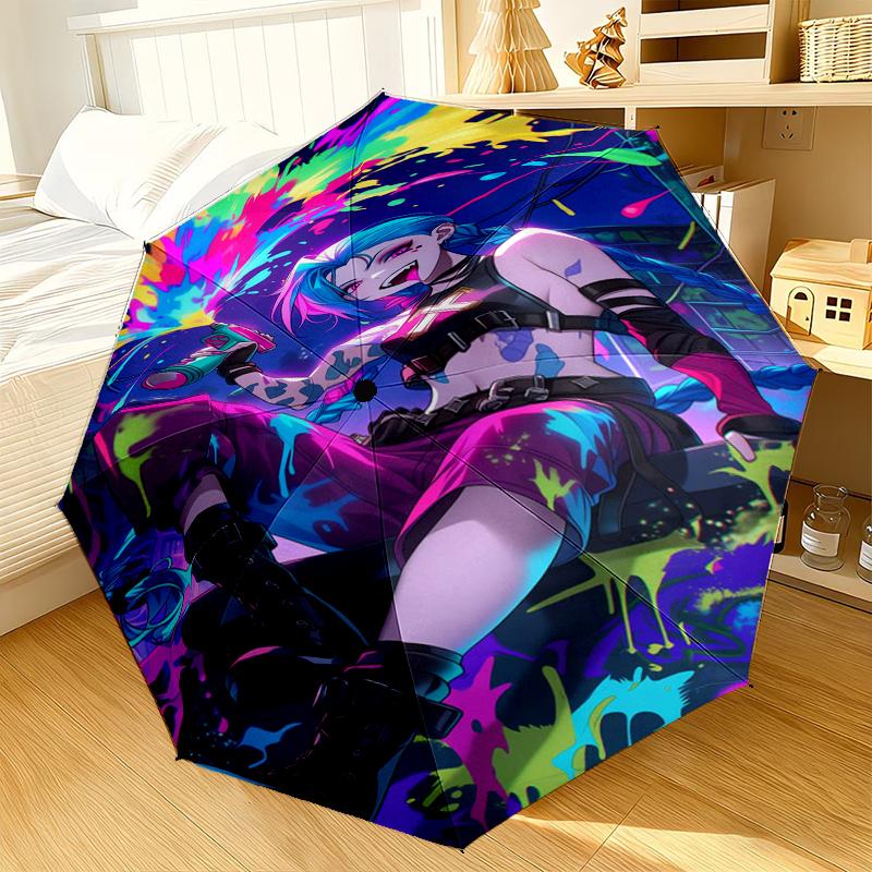 Fantasy Warrior Jing Umbrella 8-Frame for Travel, Camping, Casual Lightweight Portable Umbrella, Essential for Every Family Holidays Gift