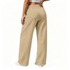 Women's Casual Loose Fit Wide Leg Pants with Pockets Comfortable Winter Long Trousers