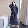 Comfortable Flannel Bathrobe: Thick Long Robe for Women & Couples In Autumn/Winter
