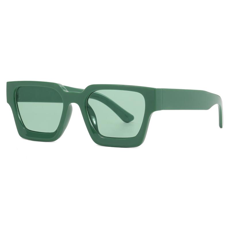 Vintage Square Sunglasses Women Brand Oversized Sun Glasses Men Retro Green Eyeglasses Shades Goggle UV400 Oculos