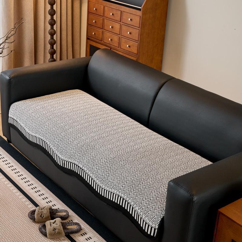 

Wave Retro Premium Sofa Cushion New Fixed Non-Slip Sofa Cover Four-Season Universal Sofa Cushion 90*90cm