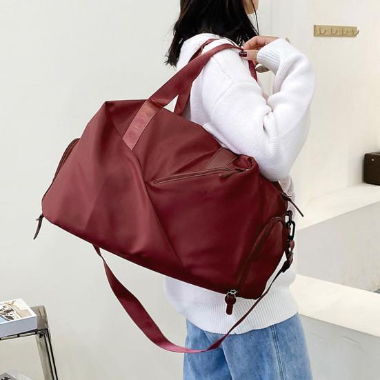 Women Men Sports Gym Bag with Shoes Compartment Large Capacity Travel Duffel Bag Dry Wet Separation Multifunctional Bags