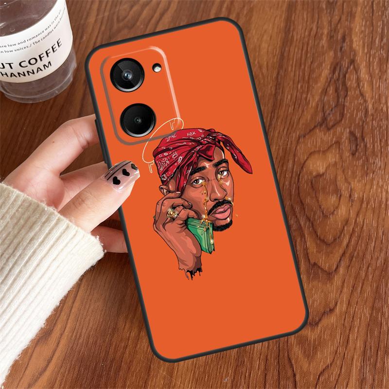 Rapper 2pac Singer Tupac For Realme 15 Pro GT7 GT6 10 11 12 13 14 Pro Plus C75 C71 C65 C63 C61 C53 C67 C35 C55 Case