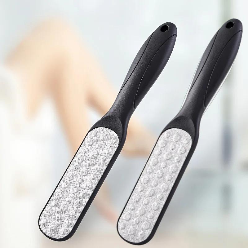 1/2pcs 304 Stainless Steel Foot File, Double Sided Callus Remover, Professional Pedicure Tool for Dead Skin & Hard Callus