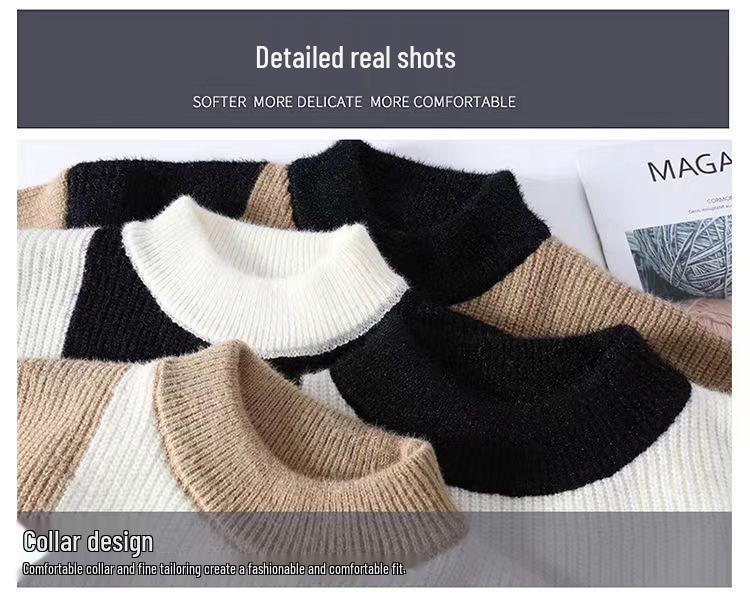 Korean Style Autumn/Winter Men’s Versatile Casual Sweater – Trendy, Thickened, Loose Fit