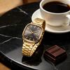 Fashion Square Men Calendar Quartz Watch Simple Men's Wristwatches Business Watches Top Brand Gifts Clock