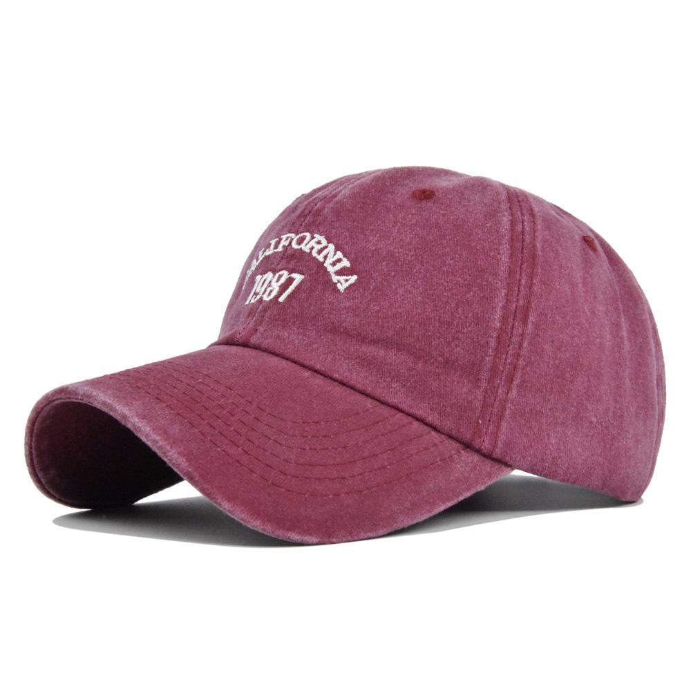 Baseball Vintage Cap Embroidered Cap Washed To Make Old Sun Hat Curved Hat Brim