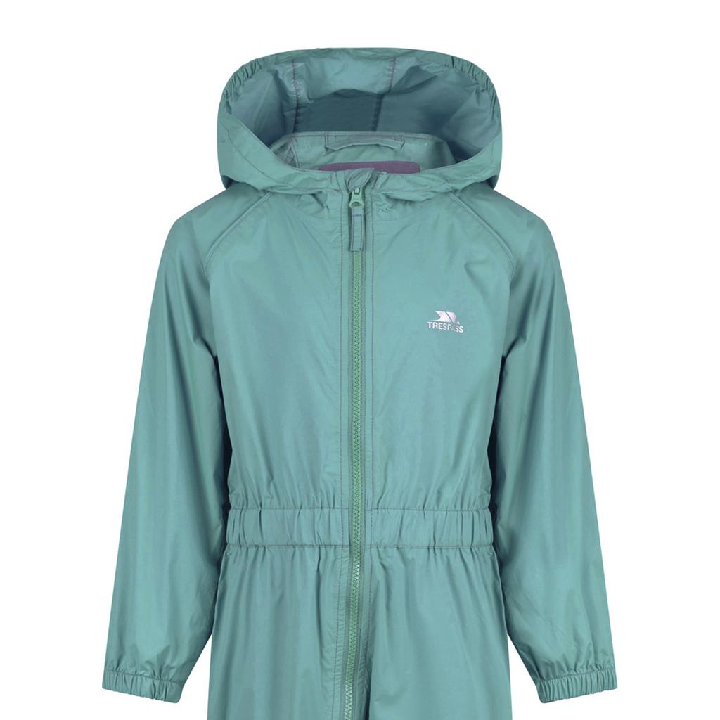 Trespass Childrens/Kids Button Rain Suit