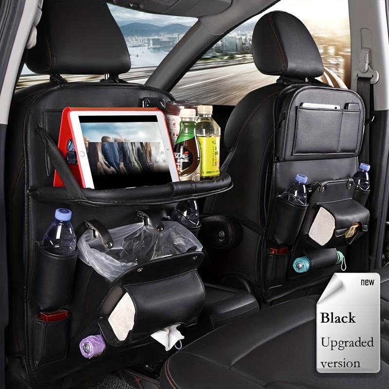 Multifunctional Car Trunk Hanging Bag Seat Back Organizer With Dining Table Tray Interior Accessories For Garbage And Storage