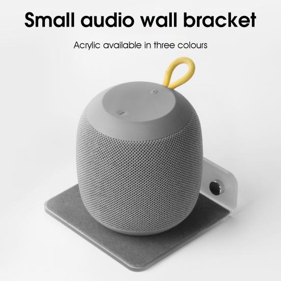 Wandaufbewahrungsregal, multifunktionale Aufbewahrung von Gegenständen, Acryl, Mini-Smart-Lautsprecher, Nachttisch-Aufbewahrungshalter für zu Hause