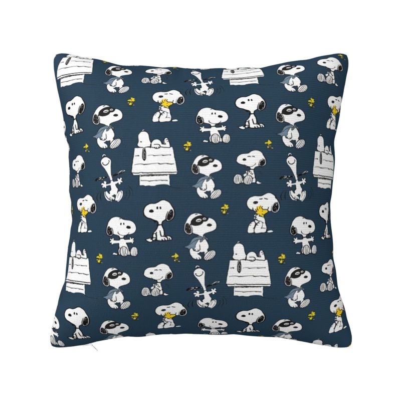 Benutzerdefinierter S-Snoopys Halloween Kürbis Kissenbezug Luxuriöser Kissenbezug Quadratischer Kissenbezug
