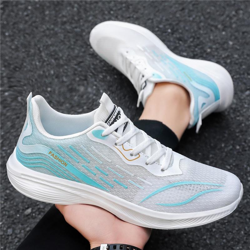 Men Summer Running Shoes Shock Absorption Lightweight Non Slip Student Casual Sports Sneakers