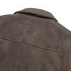 ANDAGAIN Minimal Suede Collar Jacket (Khaki