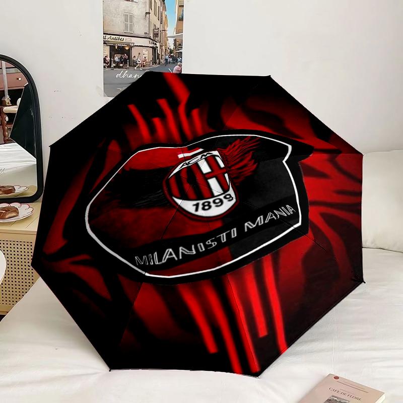 Ac Football Club Umbrella 8-Frame for Travel, camping, Casual Lightweight Portable Umbrella, Essential for every family Holidays Gift