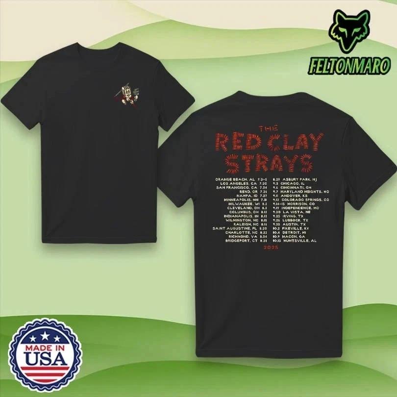 The Red Clay Strays Get Right Concert 2026 Tour T-Shirt Full Size S-3XL XXXL