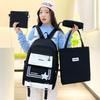 Schoolbag Large Capacity Mother and Child Four-piece Backpack Junior High School Student Schoolbag Ins Japanese Harajuku High Value Girl Backpack