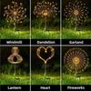 Solar Feuerwerk Licht 90/150 LED Wasserdicht Garten 8 Modi Lichterkette Weihnachten Solarlicht Für Außen Feiertagsdekoration