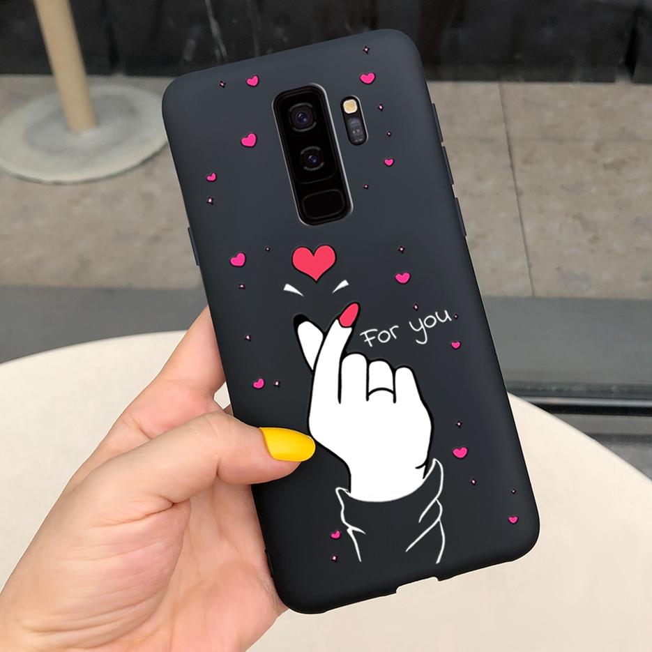 For Samsung Galaxy S9 Plus Case S9+ G965F Cute Candy Painted Fundas Matte Cover For Samsung S9 S9+ S 9 Plus Phone Case Soft Bags