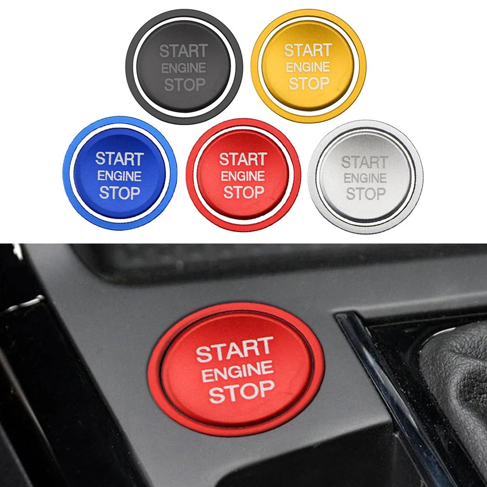 Auto Motor Startknopf Aufkleber für VW MK7 VII GTI R Jetta CC Arteon Passat B8 Touareg T-roc Schlüsselanhänger Zündungsabdeckung Zubehör