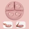 Baby Plate Divided Design BPA Free Silicone 3 Grids Toddler Suction Plate Infant Feeding Supplies Daily Use