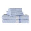 6 Piece Cotton Towel Set Super Soft Absorbent Bath Hand Washcloths Oeko-Tex Certified Bathroom Essentials Plush Towel Collection