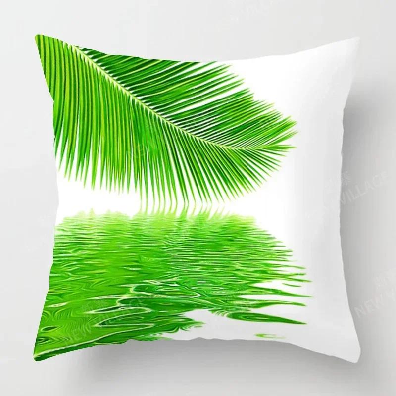 Vikama Nordic-Style Home Decor Cushion Cover Sofa Cushion Cover Modern Style Leaf Plant Cushion Cover Car Seat Cushion Cover
