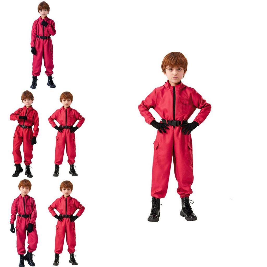 Squid Game Character Cosplay Suit With Polyester Material For Girls Game Event Dress