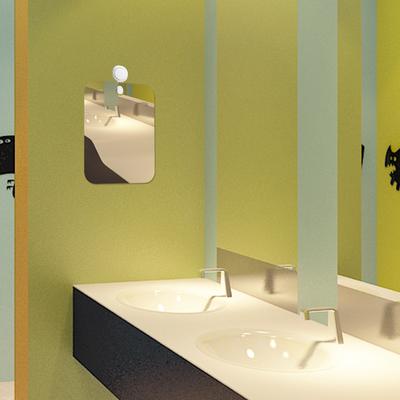 Großer beschlagfreier Badezimmer-Duschspiegel Anti-Beschlag Rasierspiegel mit Rasiererhalter-Funktion für bequemes Grooming
