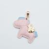 Instant Wealth Leather Keychain with Cartoon Pony Pendant for Couples – Trendy Bag and Car Accessory