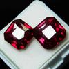 Natural Red Ruby 16.25ct Square Cut Certified Loose Gemstone