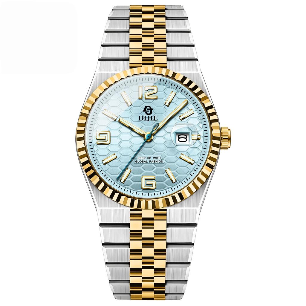 Frühling High-End Business Uhr Herren Vollautomatisch Stahlarmband Konzept Großes Zifferblatt Quarz Uhr