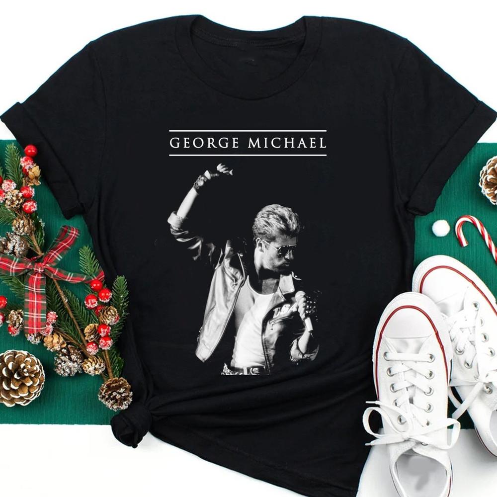 Джордж Майкл Черная Унисекс S-234XL Подарок семья Рубашка D949 Унисекс Футболка M