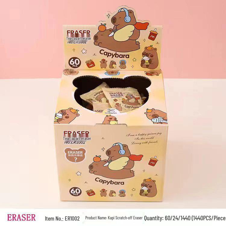 New Creative Stitch Scratch-Off Eraser Blind Box: Kindergarten Prize & Student Pencil Eraser Raffle