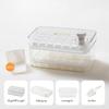 Press Type Ice Cube Maker With Storage Box Ice Bucket Food Grade Summer Ice Cube Tray  Kitchen