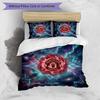 Set Lenzuola Stampato Manchester United 3 Pezzi Morbido Delicato sulla Pelle Lavabile Copripiumino e Federe Set Tutte le Stagioni Camera da Letto