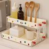 Detachable Spice Rack High-capacity Standing Seasoning Rack 2-layer Storage Rack  Kitchen