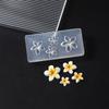 5D Flower Mold Nail Carving Mould Stencils Plumeria Flower Spring Nail Art Decorations Manicure Template Diy Manicure Decor Tool