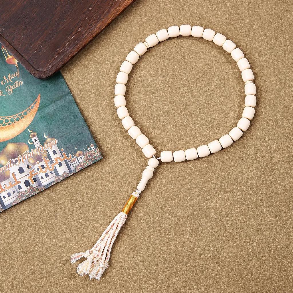 Solid Color Tassel Arabic Prayer Beads Unisex Bracelet