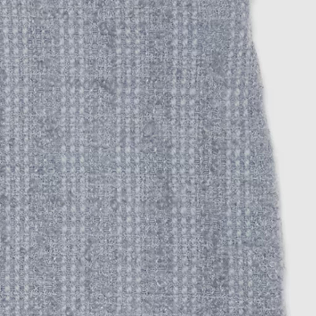 Gucci Wool Tweed Mini Skirt 'Blue Stone' Women's 761374-ZAPE2-4622