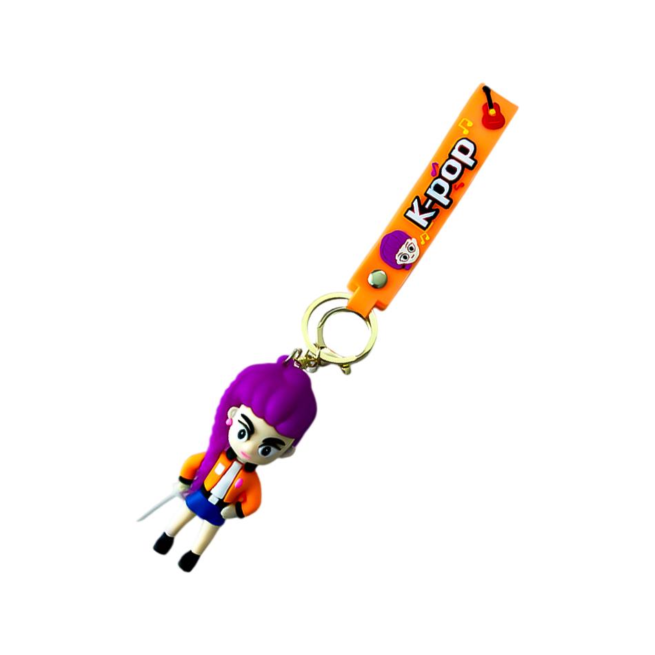 KPop Devil Hunter Peripheral Pendant Rumi Mira Zoe PVC Keychain Backpack Decoration Pendant Accessories Toys