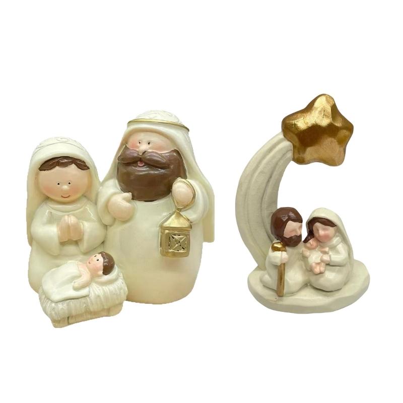 Cartoon Manger Statue Ornament Practical Resin Figurine Home Office Ornament Perfect for Indoor and Outdoor Decoration