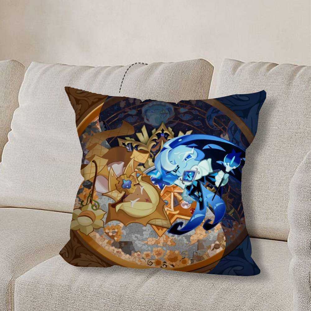 Cookie R-Runes KingdomS Game Pillow Case Sofa Living Room Bedroom Headboard Backrest Cushion Square Cushion Nap Time