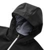 Skechers Basic Sports Series Casual Outdoor Fashion Hooded Logo Long Sleeve Waterproof Jacket Men Jackets Carbon-Black P424M143-0018
