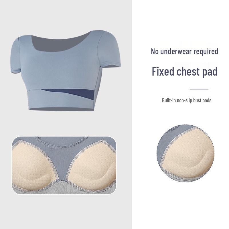 Color Block High-Waist Yoga Set: Quick-Dry, Tummy Control, Hip Lift, Two-Piece for Women