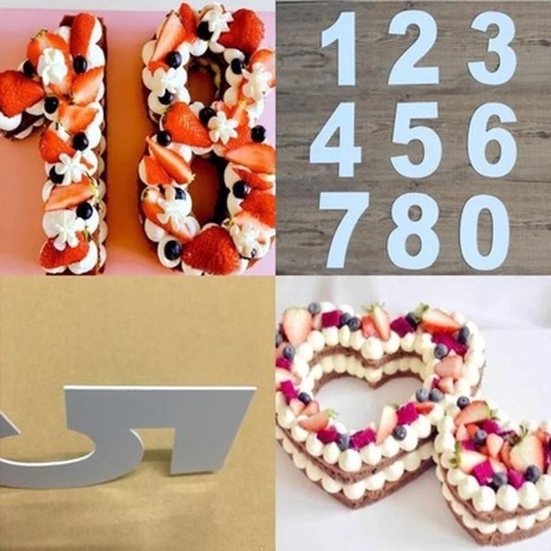 0-9numbers Letters Numbers Shape Number Style Digital Shape Cake Mold Decorating Tools DIY Birthday Cake Moulds Baking Tools