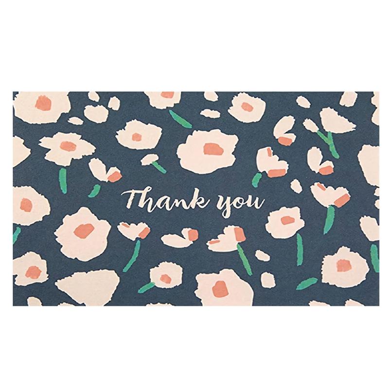 Pink 'Thank You' Cards - 50 Sheets/Pack for Gift Boxes, Decorations, and Postcards