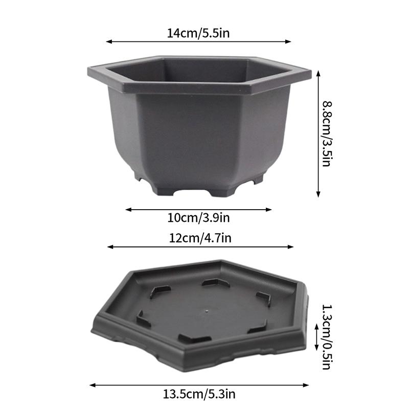 Rectangular Flowerpots Imitation Purple Clay Plants Pot Outdoor Garden Landscape Bonsai Pots For Plant Macetas Para Plantas
